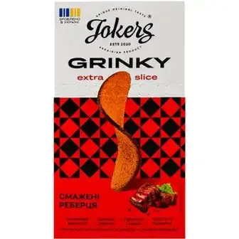 Грінки Jokers Смажені Реберця житньо-пшеничні 90 г