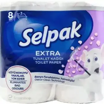 Папір туалетний Selpak Extra 3-шаровий 8 шт