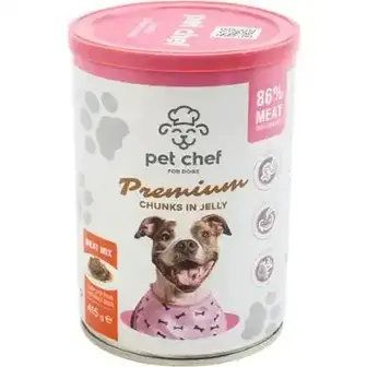Корм для собак Pet Chef М'ясний мікс вологий 415 г