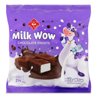 Цукерки Zhytomyr Lasoshchi Milk Wow глазуровані (250г)