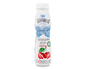 Йогурт «Галичина» «Карпатський» вишня 2,2% (300г)