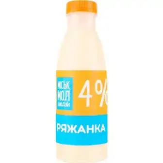 Ряжанка МіськМолЗавод№1 4% 500 г