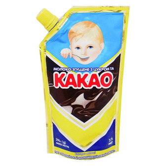 Молоко згущене Первомайський МКК з какао 7.5% 290 г (4820261570359)