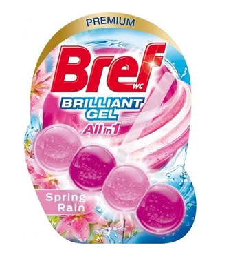 Туалетний блок Bref Brilliant Gel весняний дощ 50 г (9000101509274)
