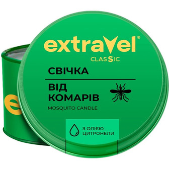 Свічка Extravel Classic репелентна від комарів 110 г (4820184441538)