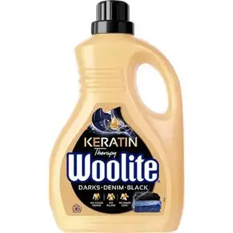 Засіб для прання рідкий Woolite для чорних та джинсових тканин з кератином 1,8 л