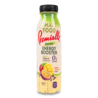 Йогурт Premialle SmartFood Манго маракуй кіноа1,3% (290г)
