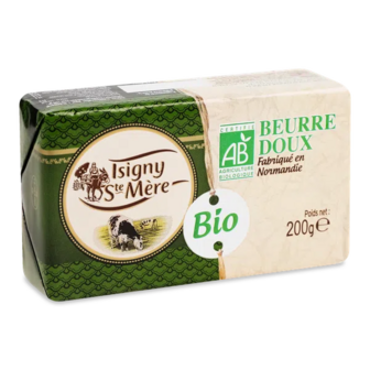 Масло вершкове Isigny Ste Mere несолоне органічне 82% (200г)