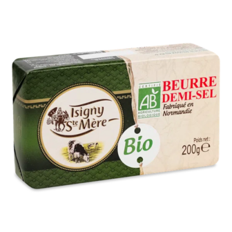 Масло вершкове Isigny Ste Mere солоне органічне 80% (200г)