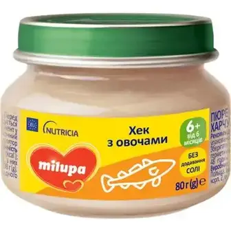 Пюре Milupa Хек з овочами 80 г