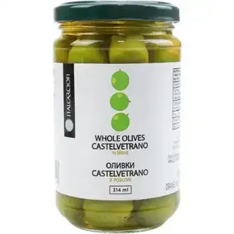Оливки Italcarciofi Castelvetrano зелені в розсолі 314 мл