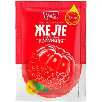 Желе Varto Полуниця 78 г