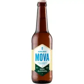 Пиво Mova Non-Alcohol світле безалкогольне фільтроване 0.33 л