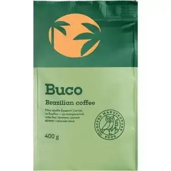 Кава Buco в зернах Рецепт Бразилії 400 г