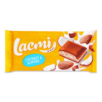 Шоколад молочний Roshen Lacmi Coconut&Almond (84г)