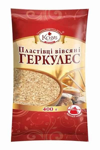 Пластівці вівсяні Козуб Геркулес, 400 г