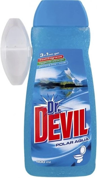 Гель для унітазу Dr. Devil Полярна вода з контейнером 400 мл (8595025806048)