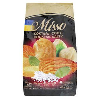 Суміш горіхів Misso Коктейл солті 100 г (4820232570685)