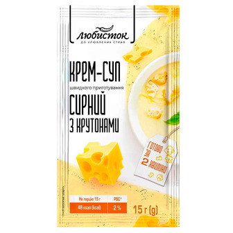 Крем-суп Любисток сирний з крутонами 15 г (4820241583263)