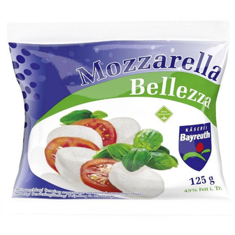 Сир Bellezza Моцарелла, 45%, 125 г
