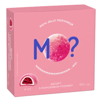 Морозиво Мо? Мочі Jelly пломбір зі смаком полуниці, 160г (160г)