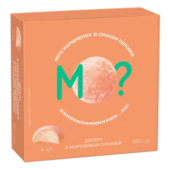 Морозиво Мо? Мочі пломбір маршмелоу зі смаком персика, 160г (160г)