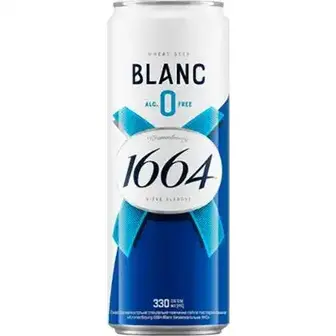 Пиво Kronenbourg Blanc 1664 світле безалкогольне 0.33 л