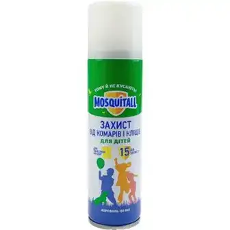 Аерозоль від комарів та кліщів Mosquitall Ніжний захист для дітей 150 мл