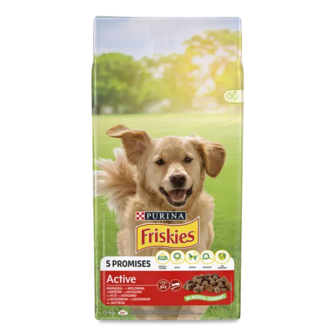 Корм для собак Friskies Active з яловичиною сухий (15кг)