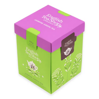 Чай зелений English Tea Shop з ароматом жасмину органічний (80г)
