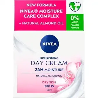 Крем Nivea Інтенсивне зволоження 24 години SPF 15 для сухої шкіри 50 мл
