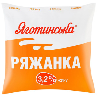 Ряжанка Яготинська 3.2% 400 г (4823005211815)