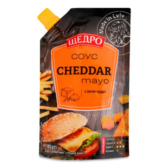 Соус Щедро Cheddar mayo 180 г (4823097412190)