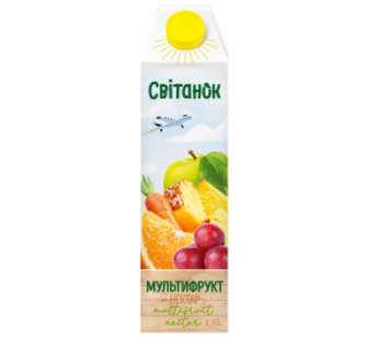 Нектар Світанок Мультифруктовий 0,95л ТПАК