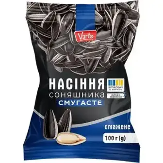 Насіння соняшника Varto смажене смугасте 120 г
