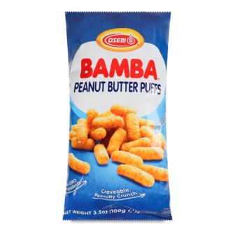 Снеки Bamba кукурудзяні з арахісовою пастою (100г)
