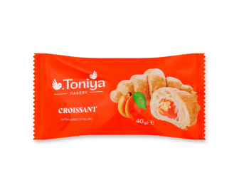 Круасан Toniya з наповнювачем з абрикосом (40г)