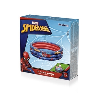 Баceйн Bestway дитячий кpуглий Spider Man 122х30 cм, 200 л, аpт. 98018 