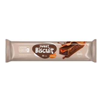 Батончик PREMIA Sweet Biscuit бісквітний з карамеллю, 35г (35г)