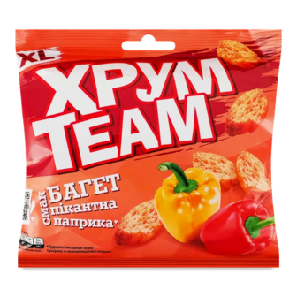 Сухарики ХрумTeam Багет Пікантна паприка (90г)