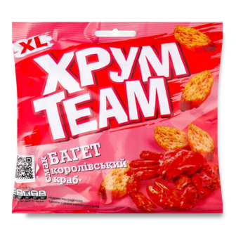 Сухарики ХрумTeam Багет Королівський краб (90г)