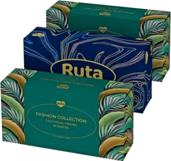 Серветки в коробці Ruta 3-х шарові Fashion Collection 90 шт