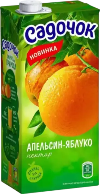 Нектар Садочок апельсин та яблуко 950 мл