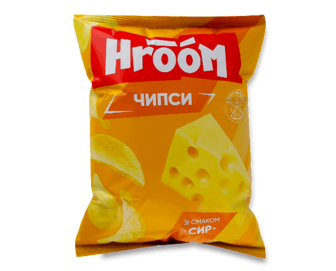 Чипси Hroom! зі смаком сиру (110г)