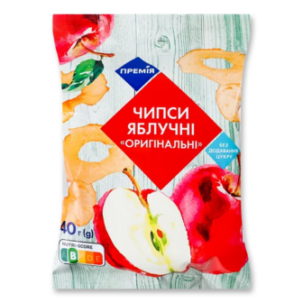 Чипси яблучні «Премія»® оригінальні (40г)