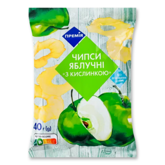 Чипси яблучні «Премія»® з кислинкою (40г)