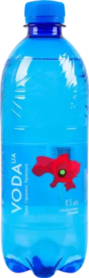 Вода Voda UA Карпатська питна сильногазована високогірна джерельна 0.5 л