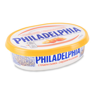 Сир Philadelphia м'який з копченим лососем 34% 175 г (7622202301032)