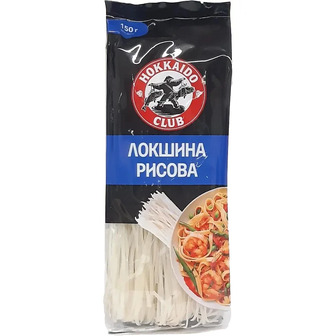 Вермішель Hokkaido Club Локшина рисова 150 г (3616303444471)
