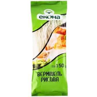 Макаронні вироби Екона вермішель рисова 150 г (4820172440949)